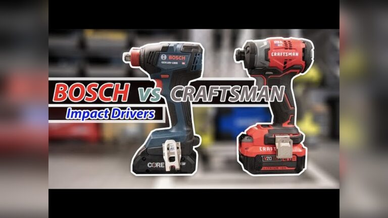 Bosch Vs Craftsman Drill