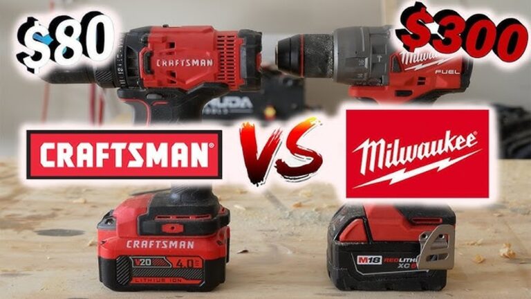 Craftsman Vs Milwaukee Drill