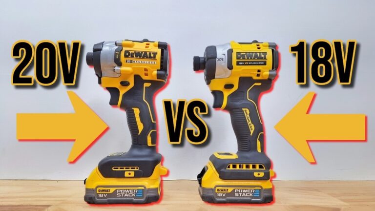 Dewalt Drill 18V Vs 20V
