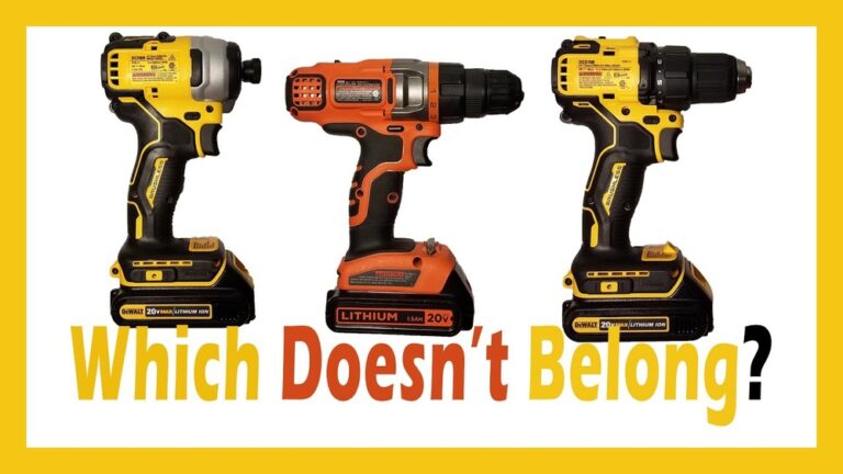 Dewalt Vs Black And Decker Cordless Drill