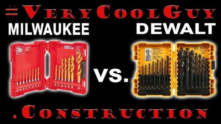 Dewalt Vs Milwaukee Drill Bits