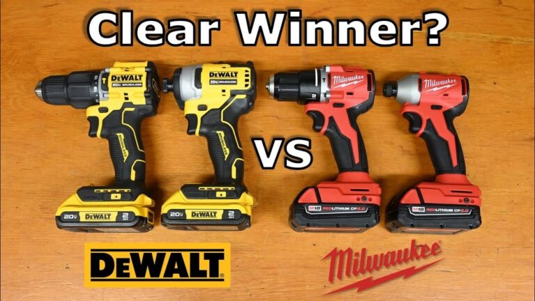 Milwaukee Drill Set Vs Dewalt