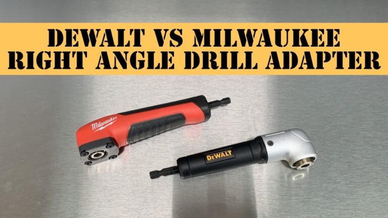 Milwaukee Vs Dewalt Right Angle Drill