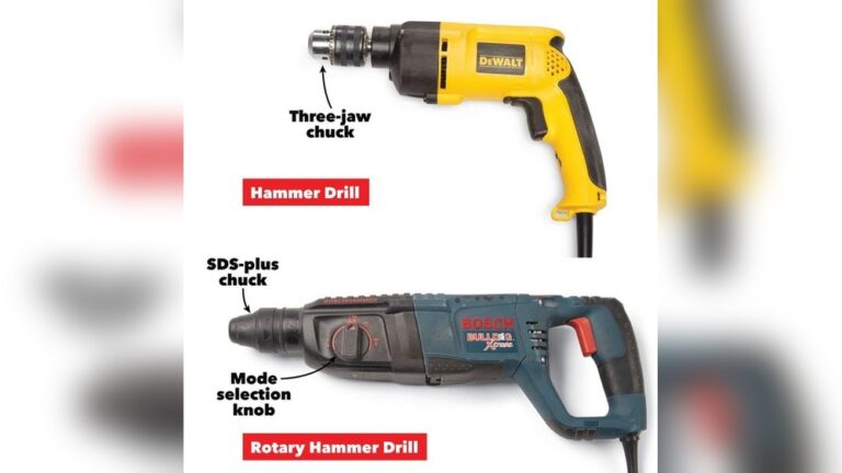 Rotary Hammer Vs Rotary Drill