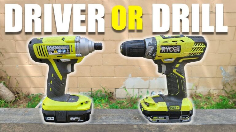 Ryobi Drill Driver Vs Impact Driver