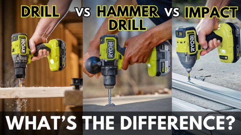 Ryobi Drill Vs Hammer Drill