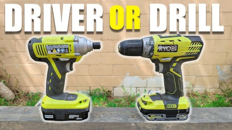 Ryobi Drill Vs Impact Driver