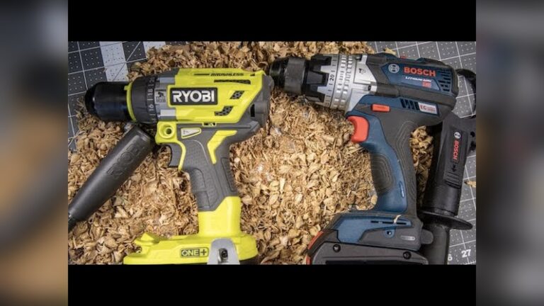 Ryobi Vs Bosch Drill