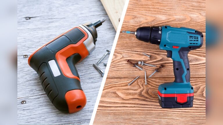 Screwdriver Vs Drill