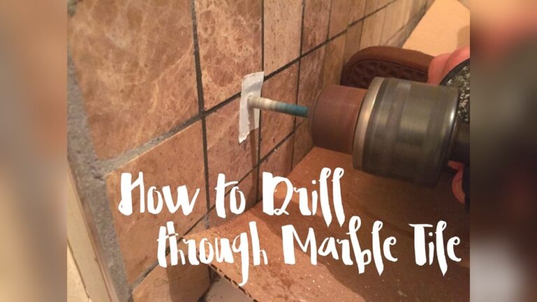 How to Drill Through Marble