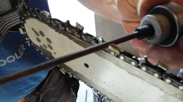 How to Sharpen a Chainsaw With a Drill
